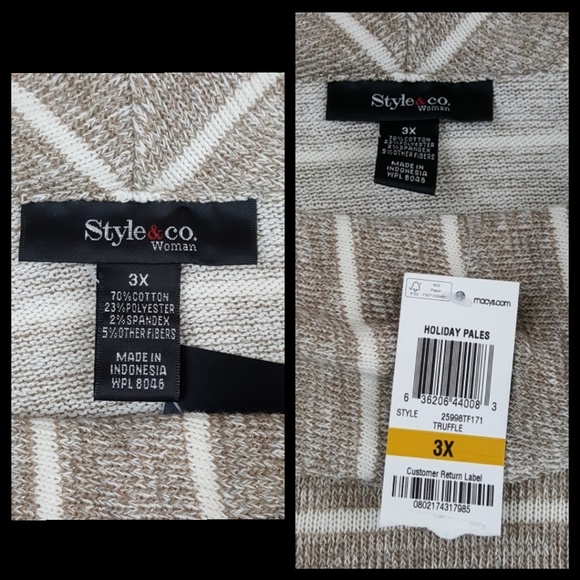 Metallic Shimmer Cowl Neck Sweater Sz 3X - Picture 6 of 8